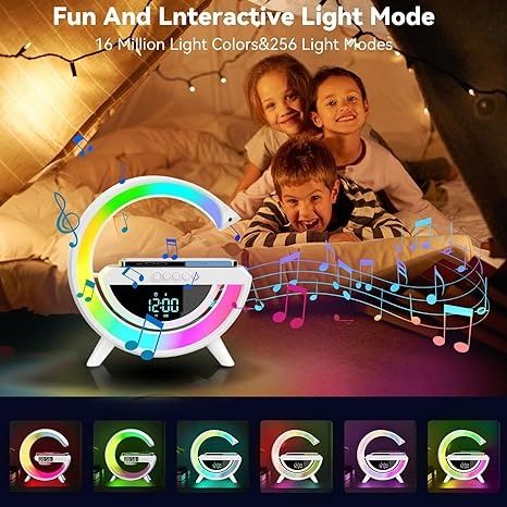 Led Wireless Charger Speaker | سماعة مع شاحن لاسلكي LED