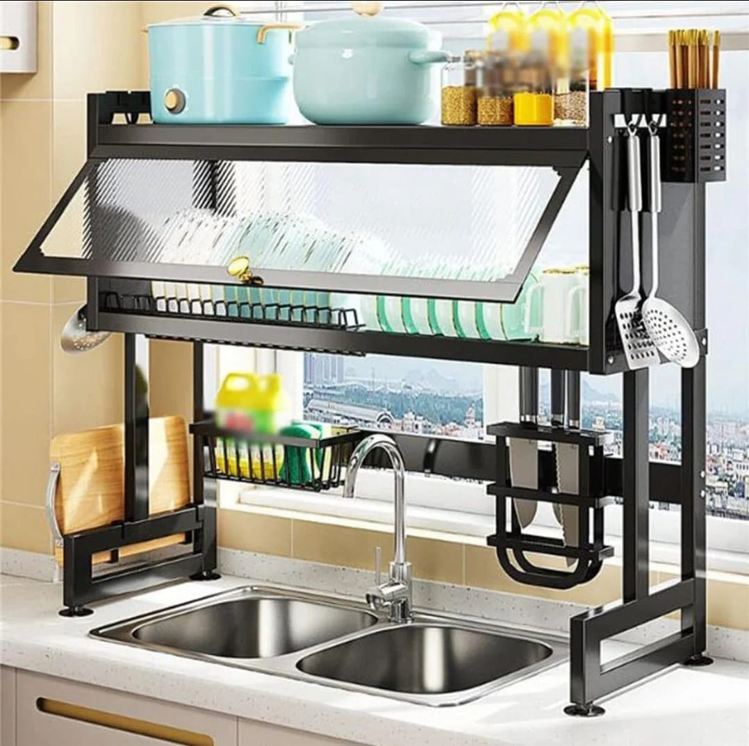 Kitchen Sink Shelf with Cabinet Door – رف حوض المطبخ مع باب خزانة